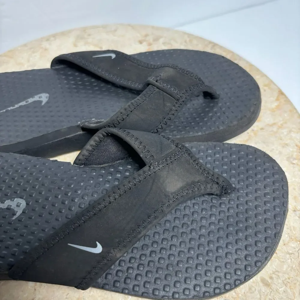 Nike Kids Celso Black‎ Sandals Flip Flops US 1Y UK 13.5 Slip Ons Classic
